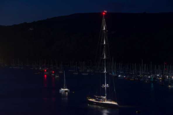 15 July 2023 - 23:00:28
Deck lights alone did I say ?  Sorry, there is the little matter of 75 metres of vertical illuminations.
----------------------
Superyacht Ngoni  no underwater lights